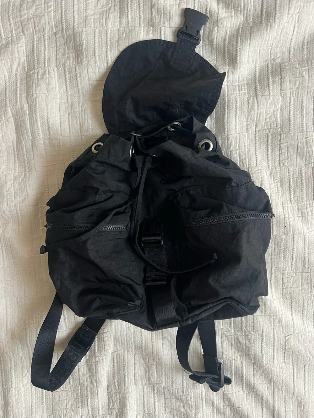 BAGGU Black Sport Backpack